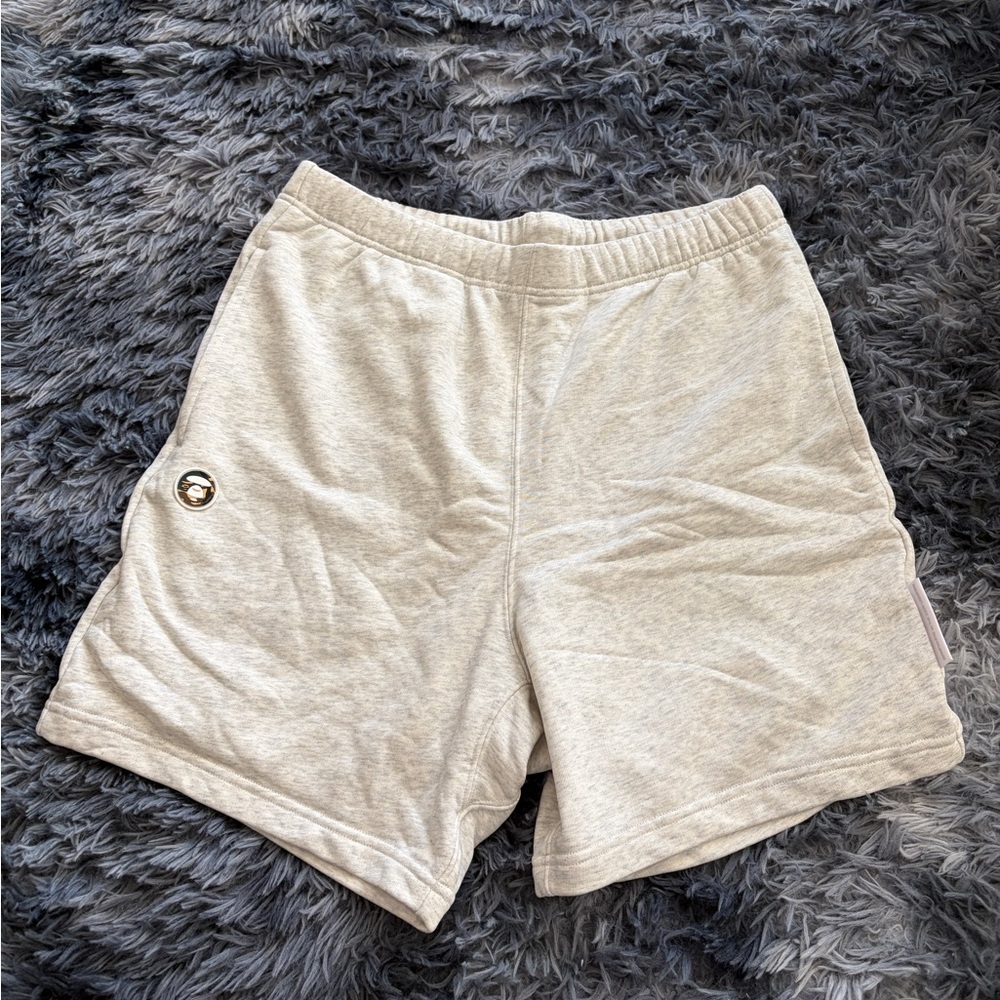 AAPE by A Bathing Ape Men's Light Gray Cargo Shorts